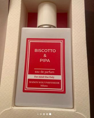 Maison wolf profumo unisex  biscotto e pipa