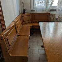 tavolo e giropanca in legno