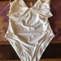 Costume da bagno intero colore bianco latte