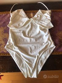 Costume da bagno intero colore bianco latte