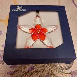 Decorazione Swarovski Fiore Rosso – Originale con 