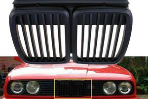 GRIGLIE Anteriori per BMW Serie 3 E30 Nero Opaco