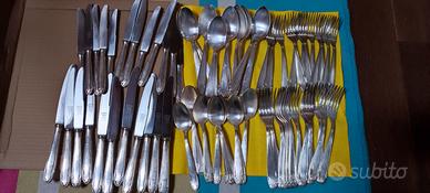 Lotto 71 Posate Calderoni argentate 100 ca. 4,3 Kg