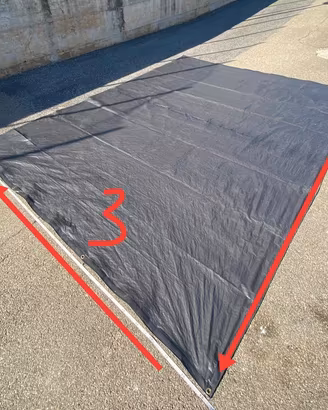 Telo occhiellato in polietilene 4x3