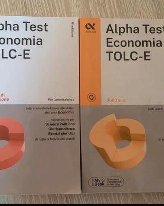 Alpha test economia (TOLC-E) 2025