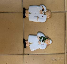 Coppia  in Ceramica - Medico e Ricercatrice ROBCA