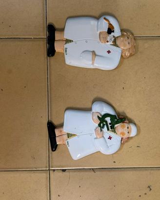 Coppia  in Ceramica - Medico e Ricercatrice ROBCA