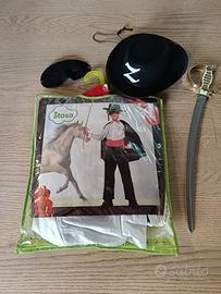 costume carnevale Zorro 7/9 anni 