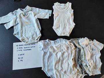 14 Body 1 mese 50-56 cm 4 kg