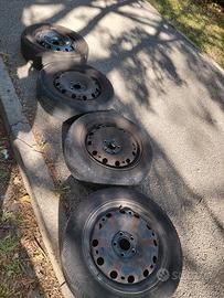 Cerchi in ferro Polo Ibiza Fabia r15 + gomme