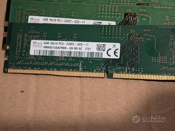 32GB RAM SK hynix DDR4 2400MHz lotto 8x4GB desktop