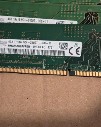 32GB RAM SK hynix DDR4 2400MHz lotto 8x4GB desktop