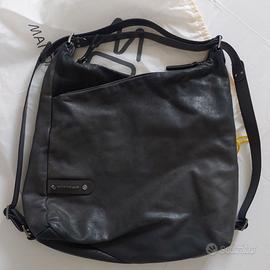 Mandarina Duck grande borsa hobo zaino nera