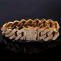 Bracciale cubano unisex in acciaio 