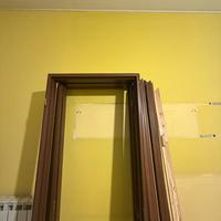 Porte battente in laminato noce arte povera