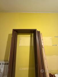 Porte battente in laminato noce arte povera