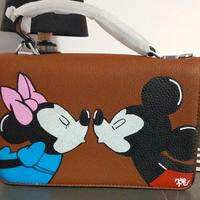 borsa in ecopelle dipinta a mano