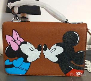 borsa in ecopelle dipinta a mano