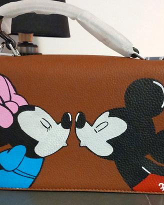 borsa in ecopelle dipinta a mano