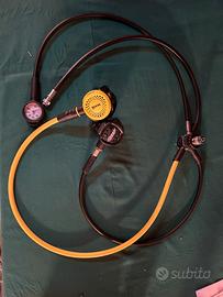 Erogatori e primo stadio Cressi con manometro