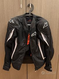 Giacca da moto alpinestars con para schiena