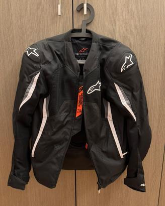 Giacca da moto alpinestars con para schiena
