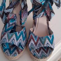 Scarpe con zeppa e lacci Bachata