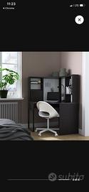 Scrivania angolare rovere