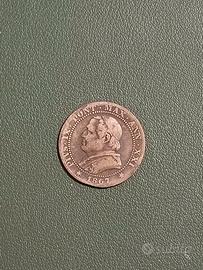 moneta 1 Soldo 1867 - stato pontificio