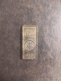 piastrina commemorativa introduzione ecu