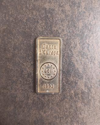 piastrina commemorativa introduzione ecu