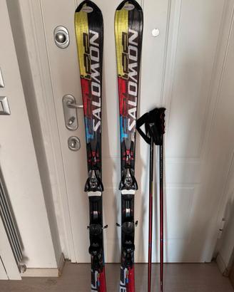 Sci Salomon 160 Equipe 3V Race + Accessori. SUPER