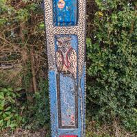 Opera d'Arte su Legno Recuperato - "Notte Persiana