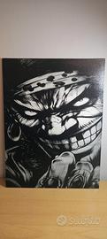 Teach Barbanera di OnePiece su tela inciso a laser