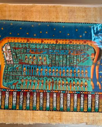 Papiro egizio di Adel Ghabour. Immagine antica