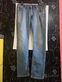 Jeans Levi's 511 Slim W33 L32 Blu Medio Uomo Vinta