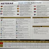 Netgear ac1600 router modem vdsl/adsl mod. d6300