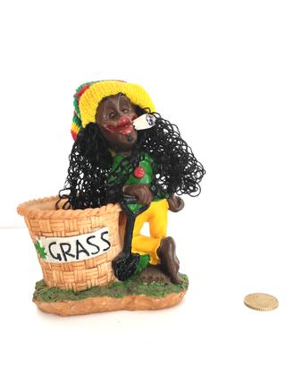 Statuetta Rastaman porta tabacco.
