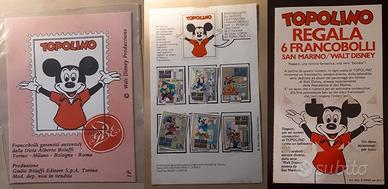 6 francobolli serie san marino/walt disney emissio
