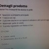 Borsa Tru Trussardi nuova