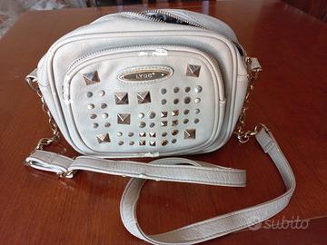 Borsa in similpelle color avorio Lydc London