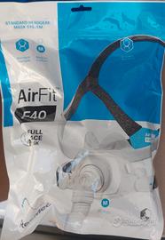 maschera facciale Airfit F40 Resmed Medium x cpap