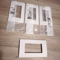4 Bticino Placca Quadra Piatta Livinglight, Bianco