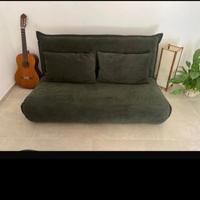 Divanetto pieghevole a 2 posti in velluto a coste