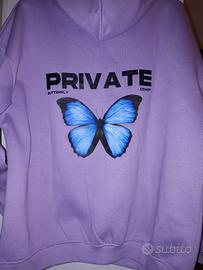 Felpa unisex  Private XXL color lilla
