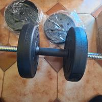 set manubri regolabili con bilanciere 