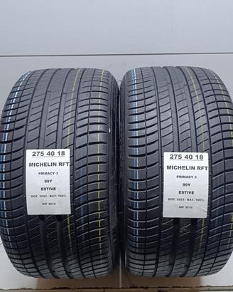 2 GOMME 275 40 18 MICHELIN RFT NUOVE RIF3516