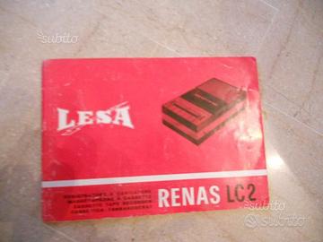Manuale registratore a caricatore renas lc2 lesa
