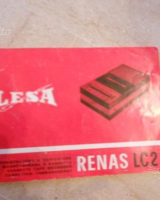 Manuale registratore a caricatore renas lc2 lesa