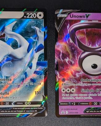 Carte Pokemon Promo: Lugia e Unown V ITA
